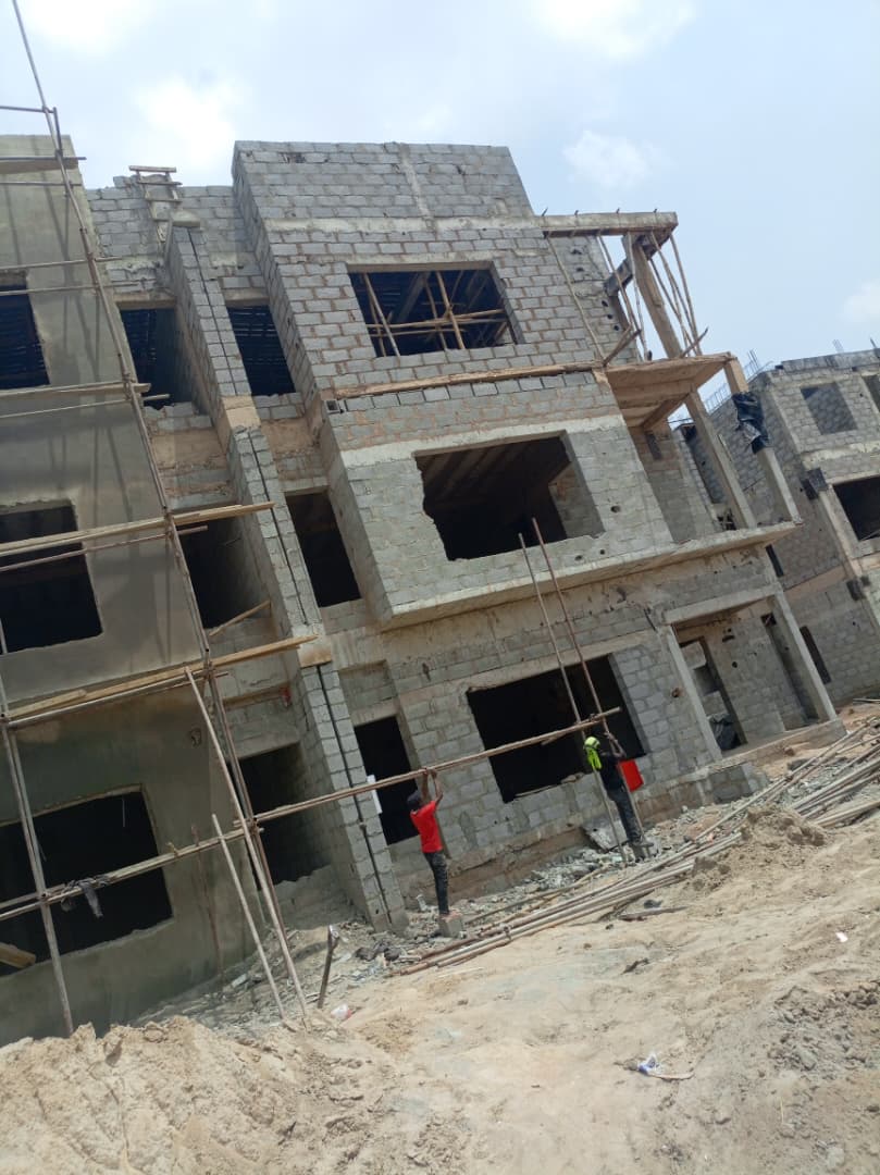 Excavation and foundation laying underway at Rockcity Estate, Abuja.